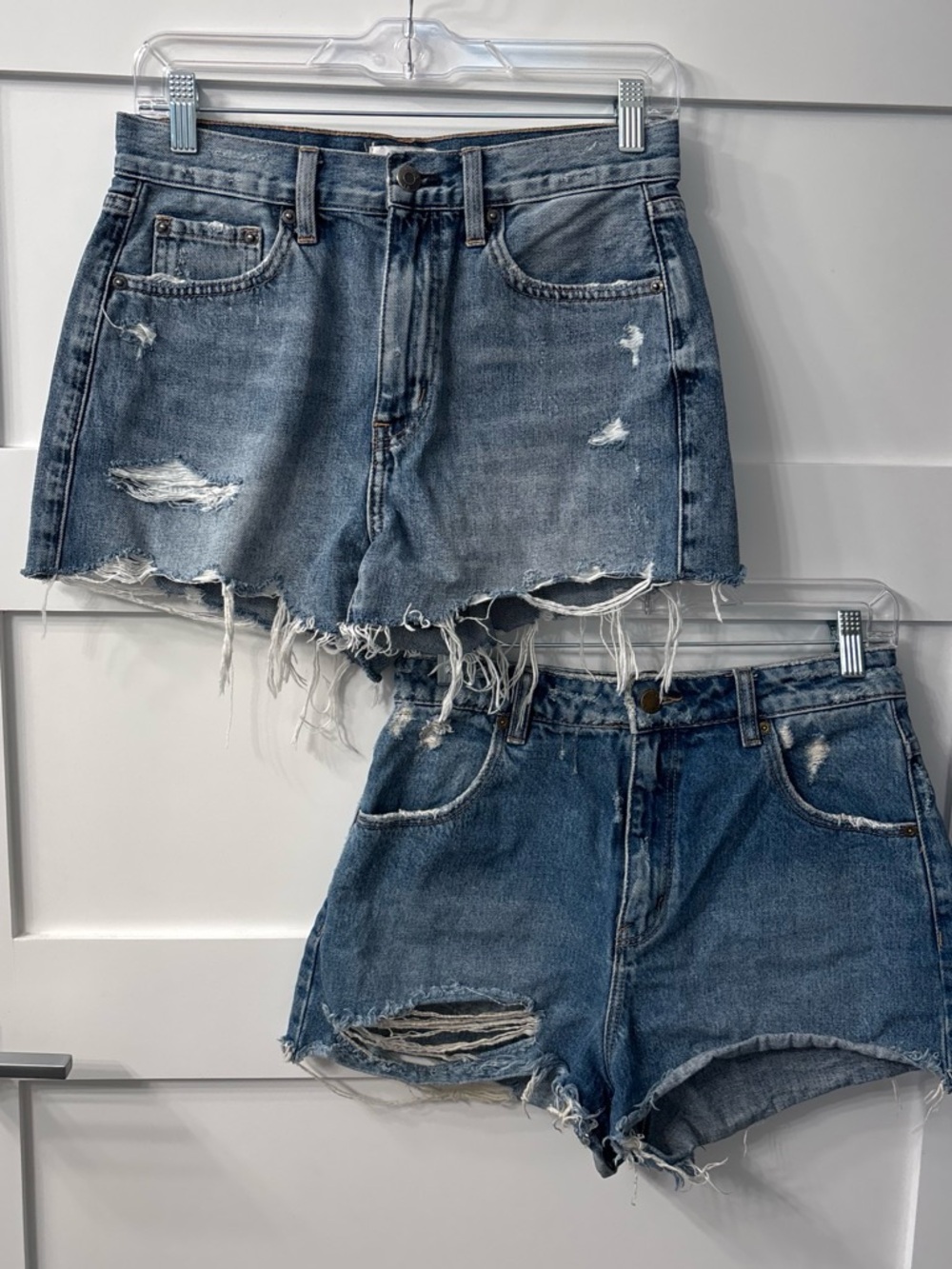 pistola & Rollas Distressed Denim Shorts Bundle x2 pairs size 27